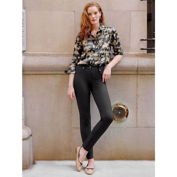 J. McLaughlin Black Rebecca Skinny Pants - Picture 1 of 10